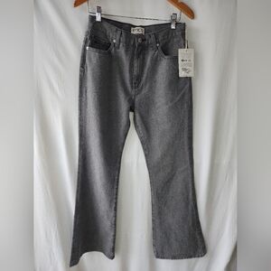 Etica Ethically Made Nina High Rise Flare Stormy Skies Jeans Size 28